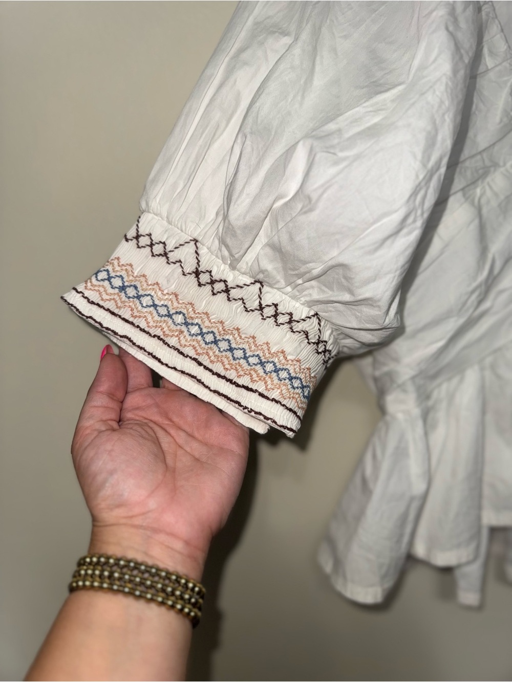 White Where We Met Cotton Button Down Blouse Free People S - Picture 3 of 5